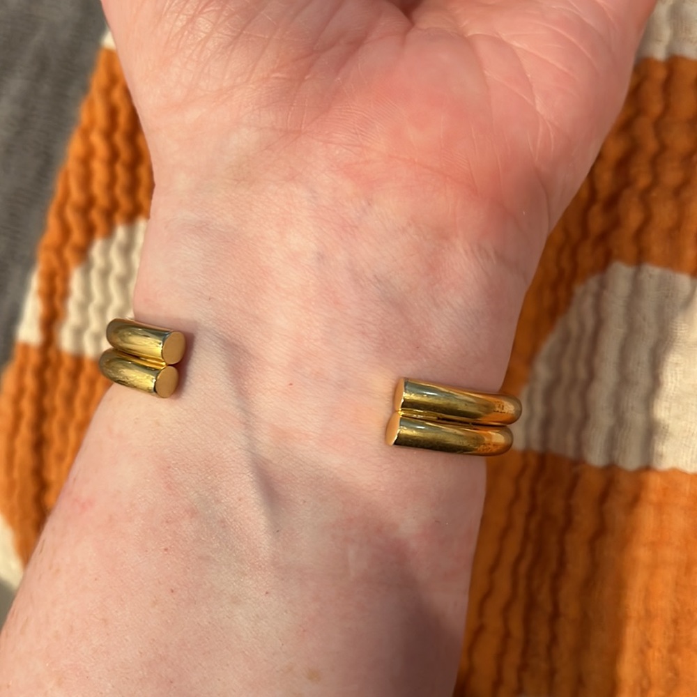 Madewell Gold-finish Cuff Bracelet - EUC - Picture 4 of 4